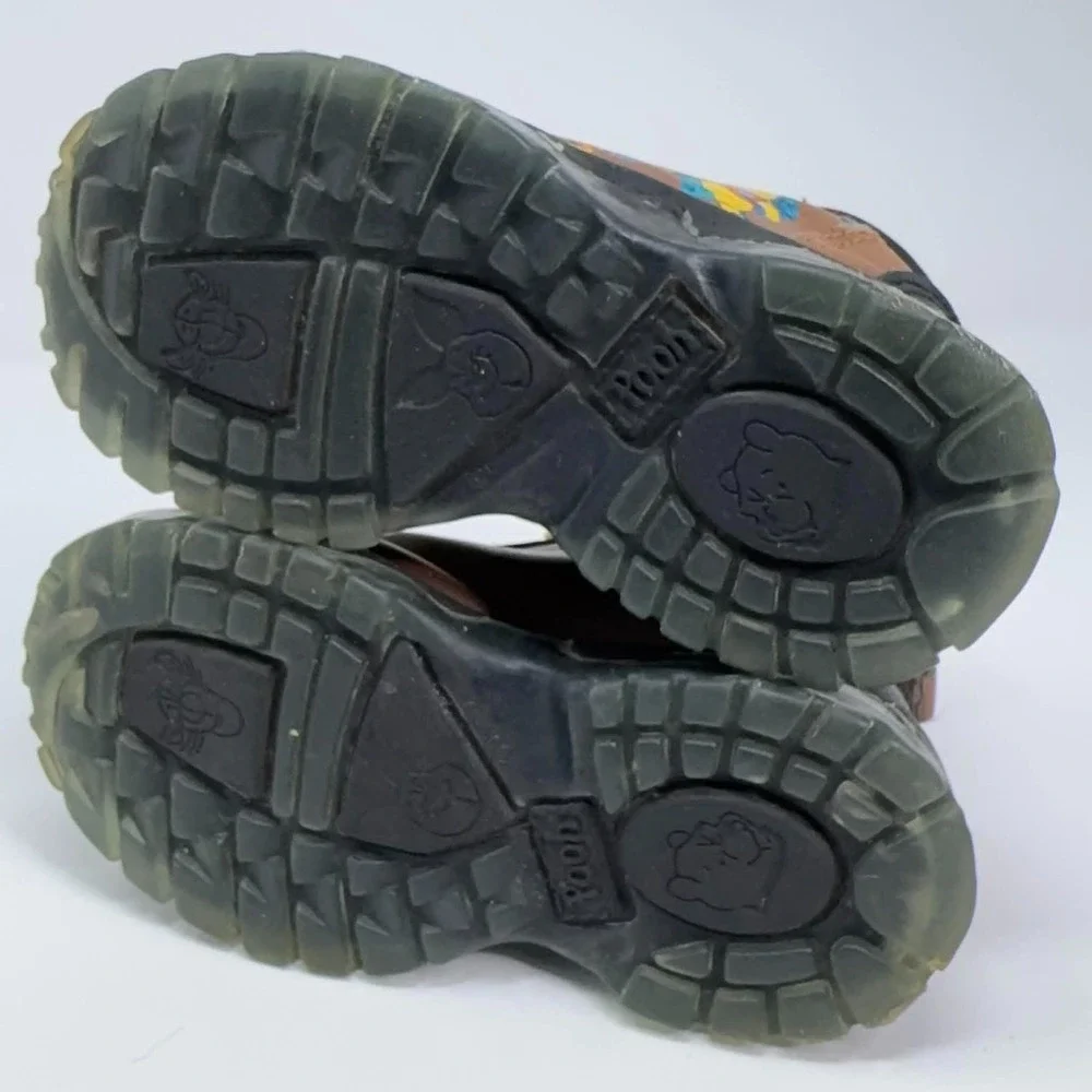Disney Winnie The Pooh Toddler Hiking Boots Size 6 Brown Trail Shoes Tigger Y2K